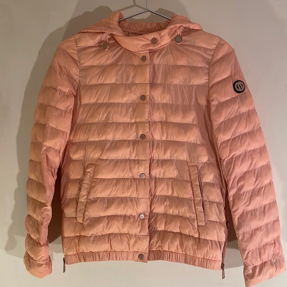 Woman’s coat, super soft and feminine.